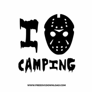 Jason Voorhees Love Camping Free SVG File
