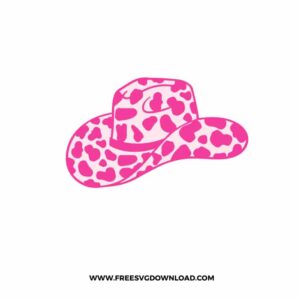 Leopard Cowboy Hat Free SVG File