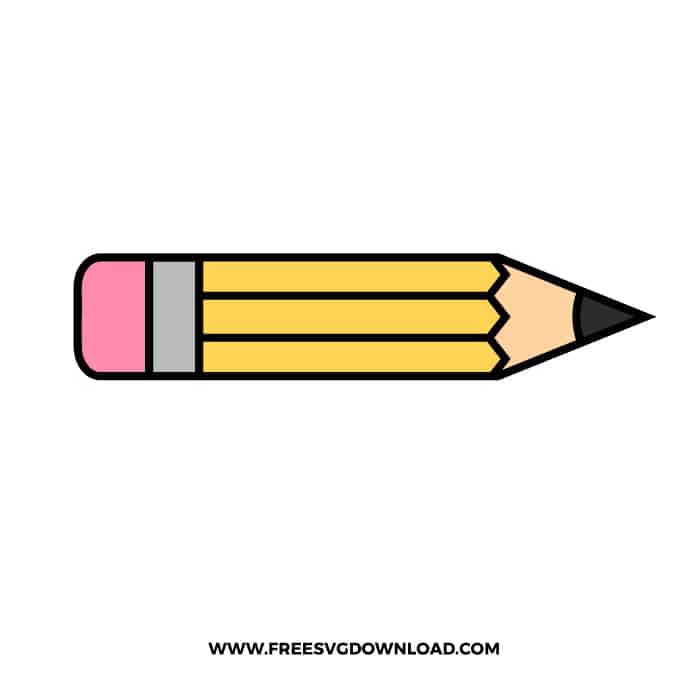 Pencil SVG & PNG Free School Download - Free SVG Download