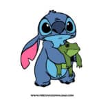 Stitch With Frog SVG & PNG, SVG Free Download, svg files for cricut, disney svg, stitch svg, ohana svg, lilo svg, ohana means family svg, stay weird svg, stitch outline svg, stitch svg layers, stitch free svg