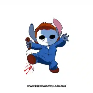 Stitch Michael Myers Free SVG File