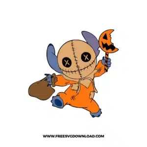 Stitch Trick r Treat Free SVG File