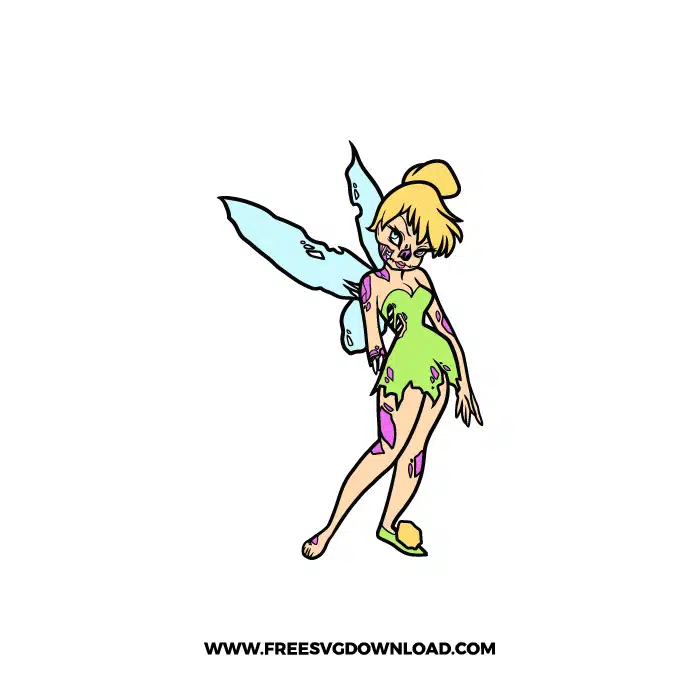 Tinker Bell Zombie Halloween SVG & PNG, SVG Free Download, svg files for cricut, halloween free svg, spooky free svg, fall svg, pumpkin svg, happy halloween svg, ghost svg, autumn svg, trick or treat svg, horror svg, witch svg, skull svg, zombie svg, disney svg, mickey mouse svg, minnie mouse svg, nightmare before christmas svg