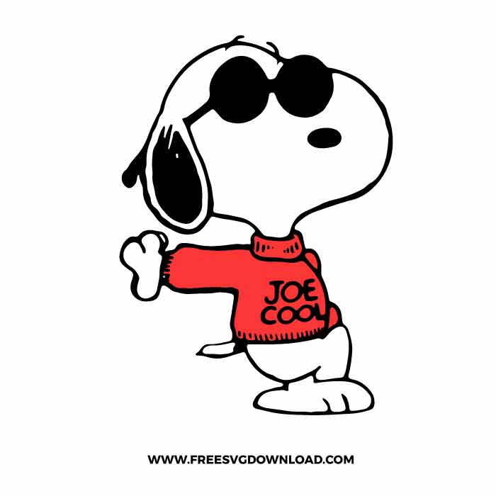 Cool Snoopy SVG & PNG, SVG Free Download, svg files for cricut, snoopy free svg, snoopy birthday svg, snoopy outline svg, Woodstock svg, peanut svg