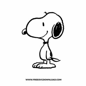 Free Snoopy SVG & PNG, SVG Free Download, svg files for cricut, snoopy free svg, snoopy birthday svg, snoopy outline svg, Woodstock svg, peanut svg