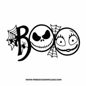 Jack Skellington and Sally Free SVG File