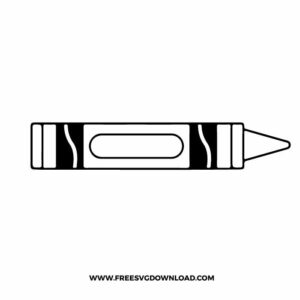 Single Crayon Free SVG File
