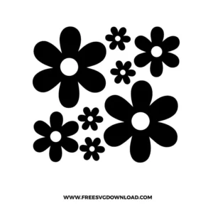 Simple Daisies Svg & Png