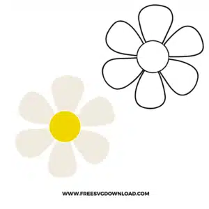 Simple Daisy Svg & Png