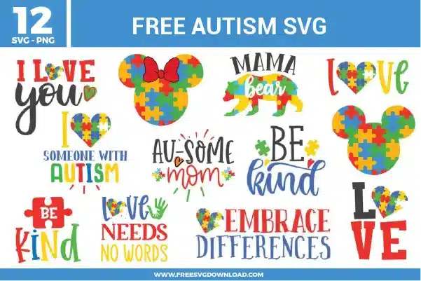 Autism Free SVG Files