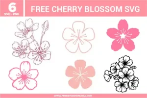 Cherry Blossom SVG Free Cut Files