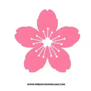 Cherry Blossom Free SVG Cut File