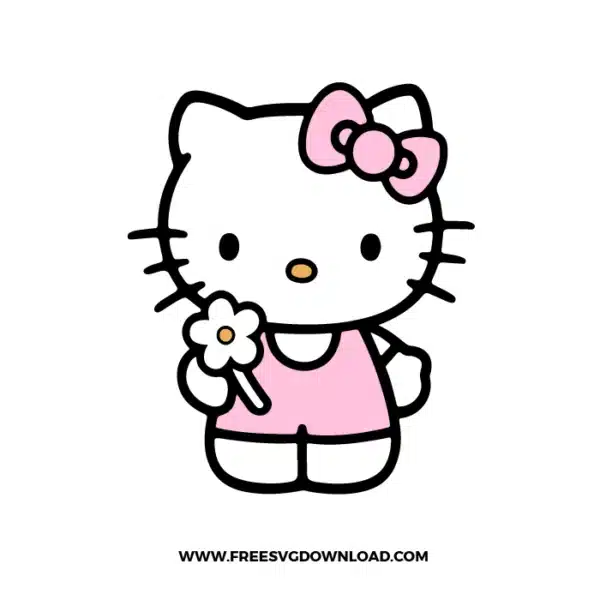 Hello Kitty Cricut Free SVG File