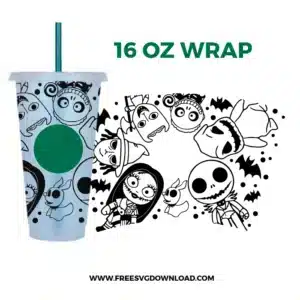 Nightmare Before Christmas Starbucks SVG Cut File