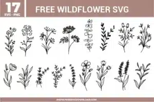 Wildflower SVG Free Cut Files