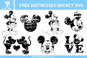 Distressed Mickey Free SVG Files