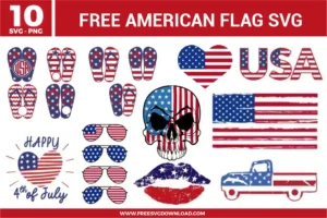 American Flag Free SVG Files