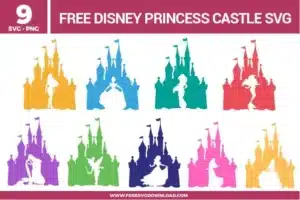 Disney Princess Castle Free SVG Files