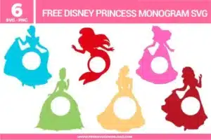 Disney Princess Monogram Free SVG Files