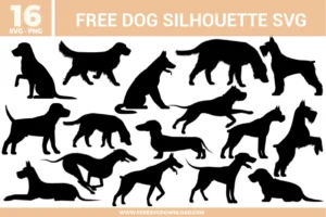Dog Silhouette Free SVG Files