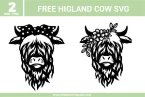 Highland Cow Free SVG Files