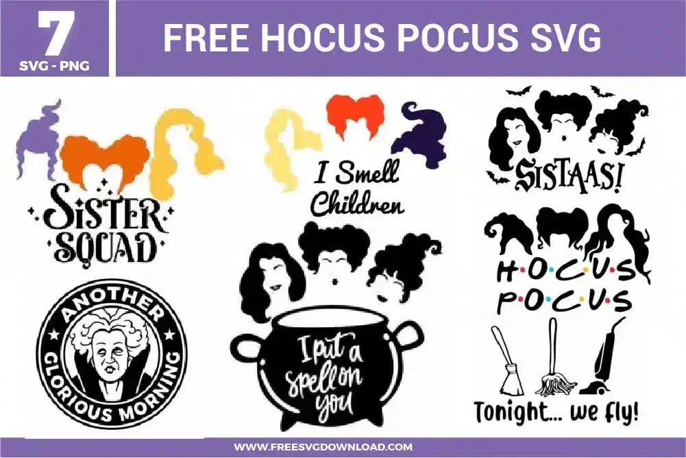Hocus Pocus Free SVG Files