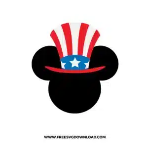 Mickey Mouse 4th Of July Hat Free SVG File​