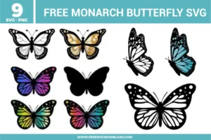 Monarch Butterfly Free SVG Files