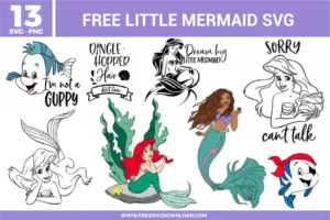 The Little Mermaid Free SVG Files