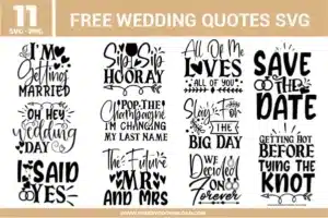 Wedding Quotes Free SVG Files