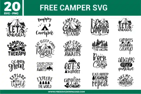 Camper Free SVG Files