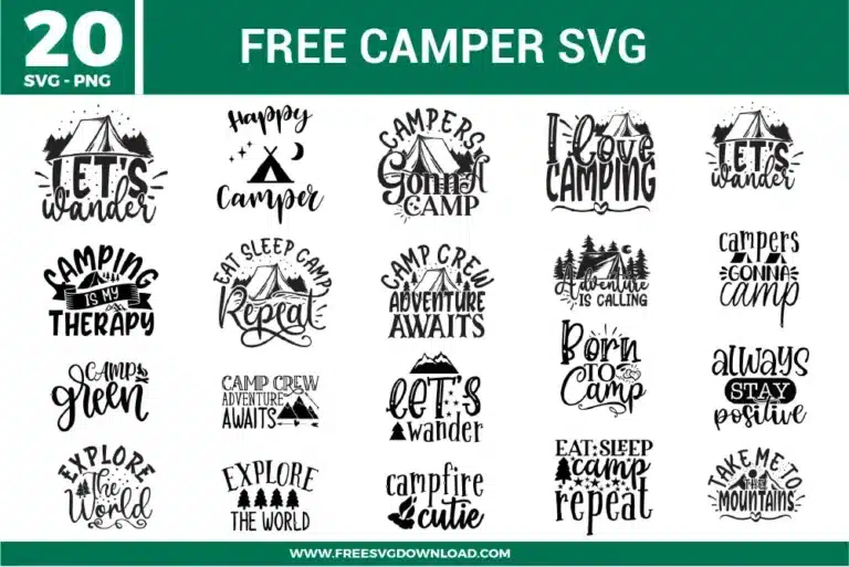 Camper Free SVG Files