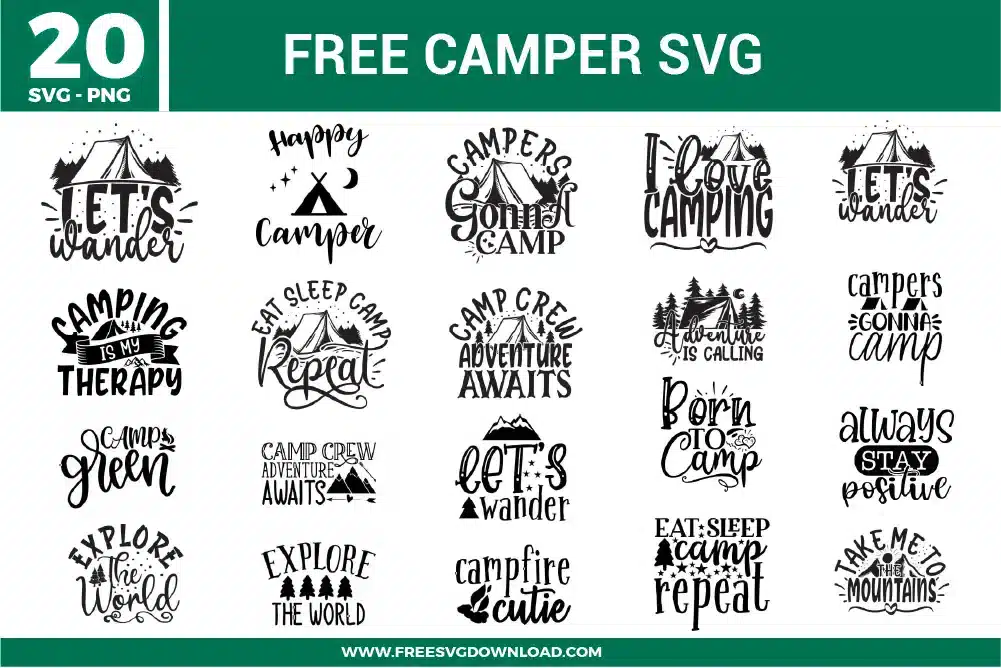 Camper Free SVG Files