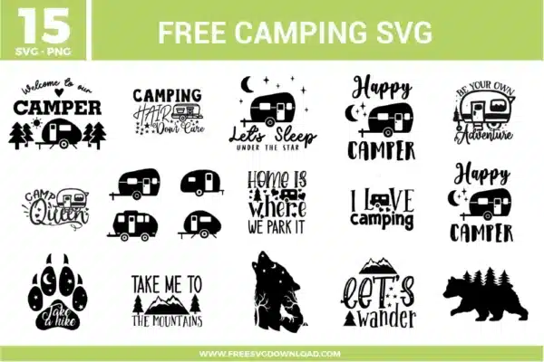 Camping Free SVG Files