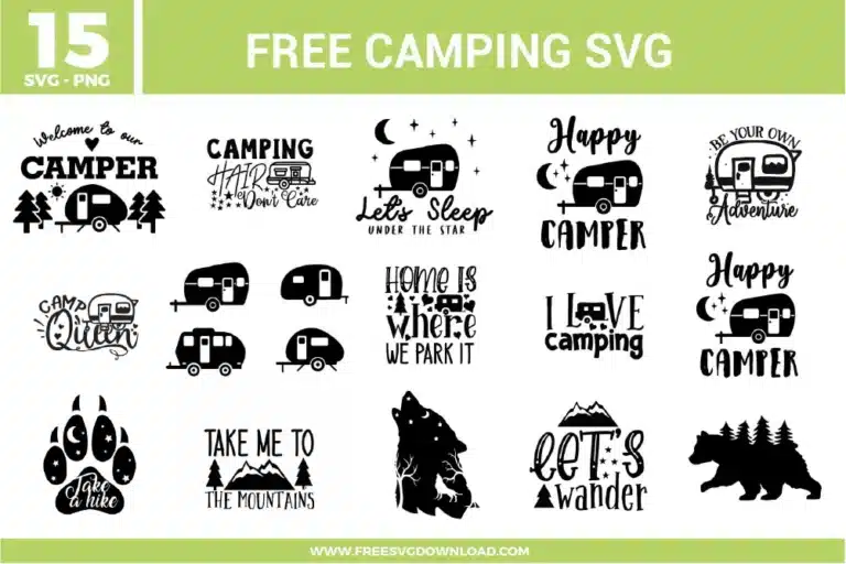 Camping Free SVG Files