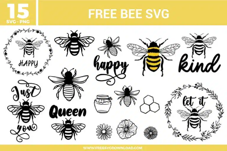 Bee Free SVG Files