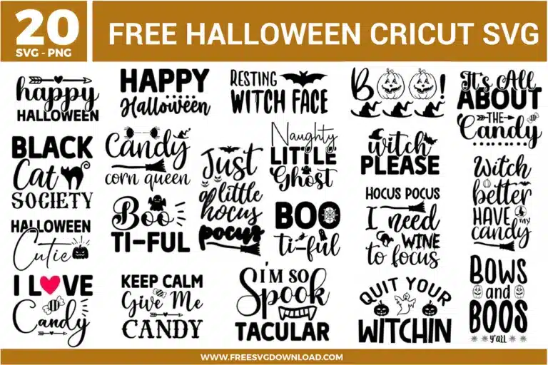 Halloween Cricut Free SVG Files