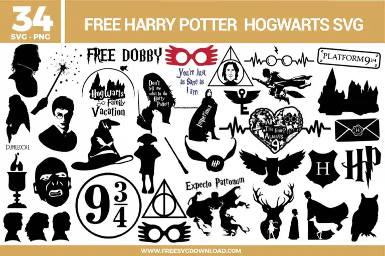 Harry Potter Hogwarts Free SVG Files
