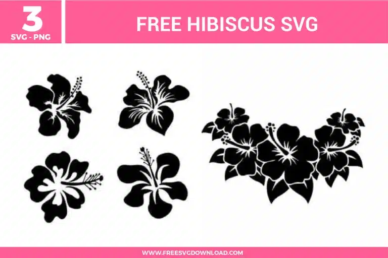 Hibiscus Free SVG Files