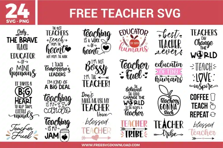Teacher Free SVG Files