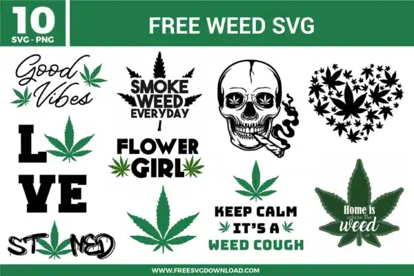 Weed Free SVG Files