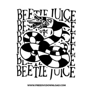 Beetlejuice Snake Free SVG File
