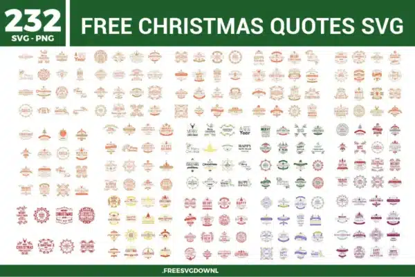 Christmas Quotes Free SVG Files