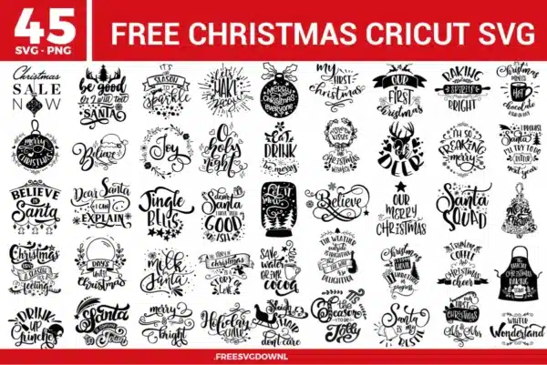 Christmas Cricut Free SVG Files