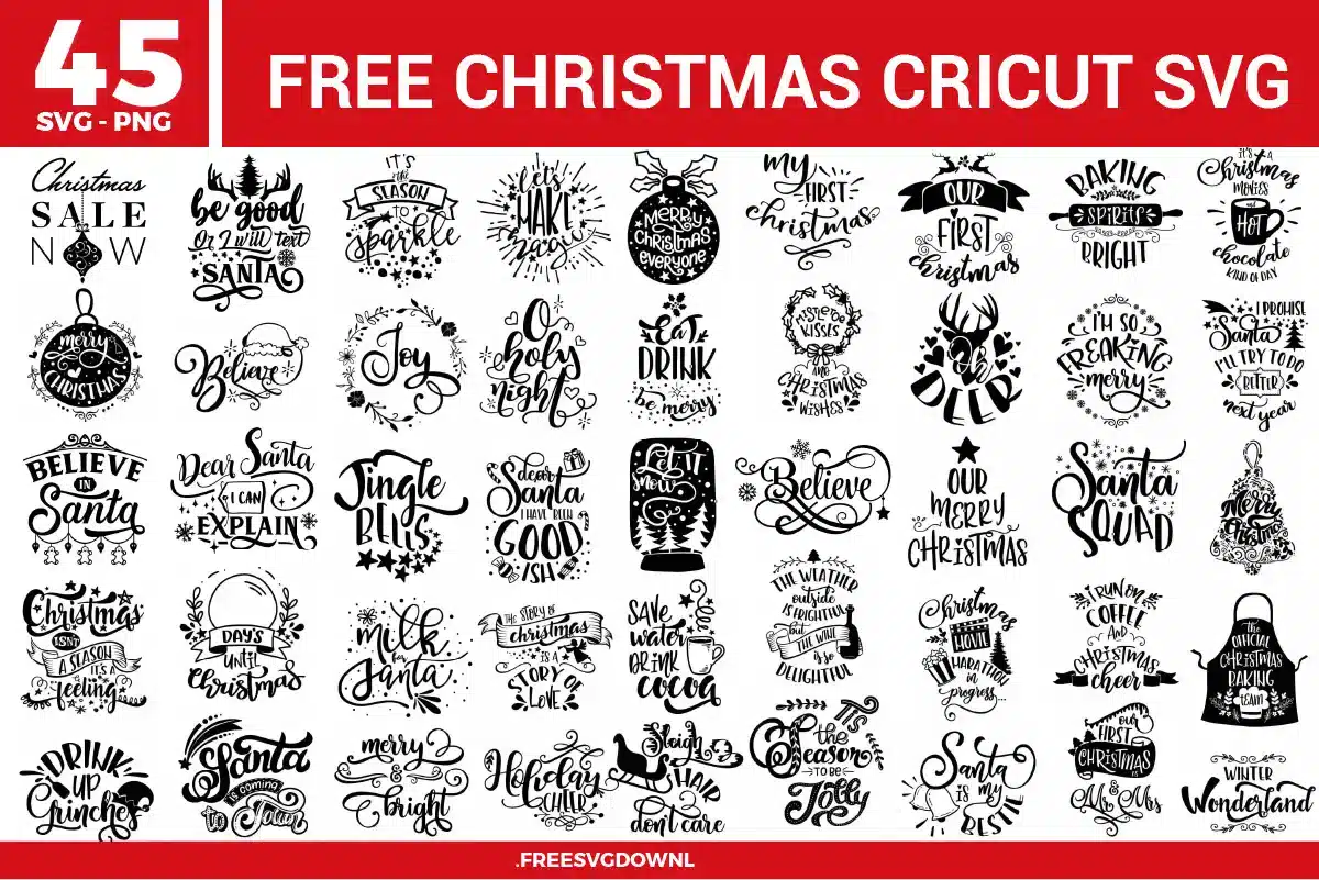 Christmas Cricut Free SVG Files
