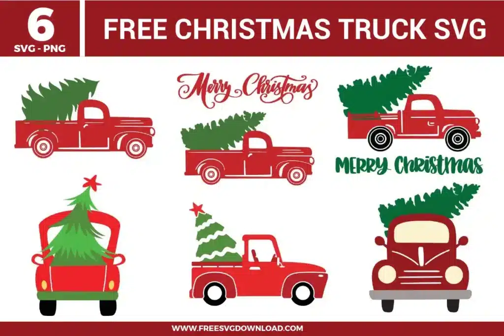 Christmas Truck Free SVG Files