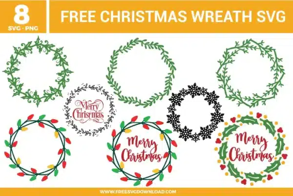 Christmas Wreath Free SVG Files