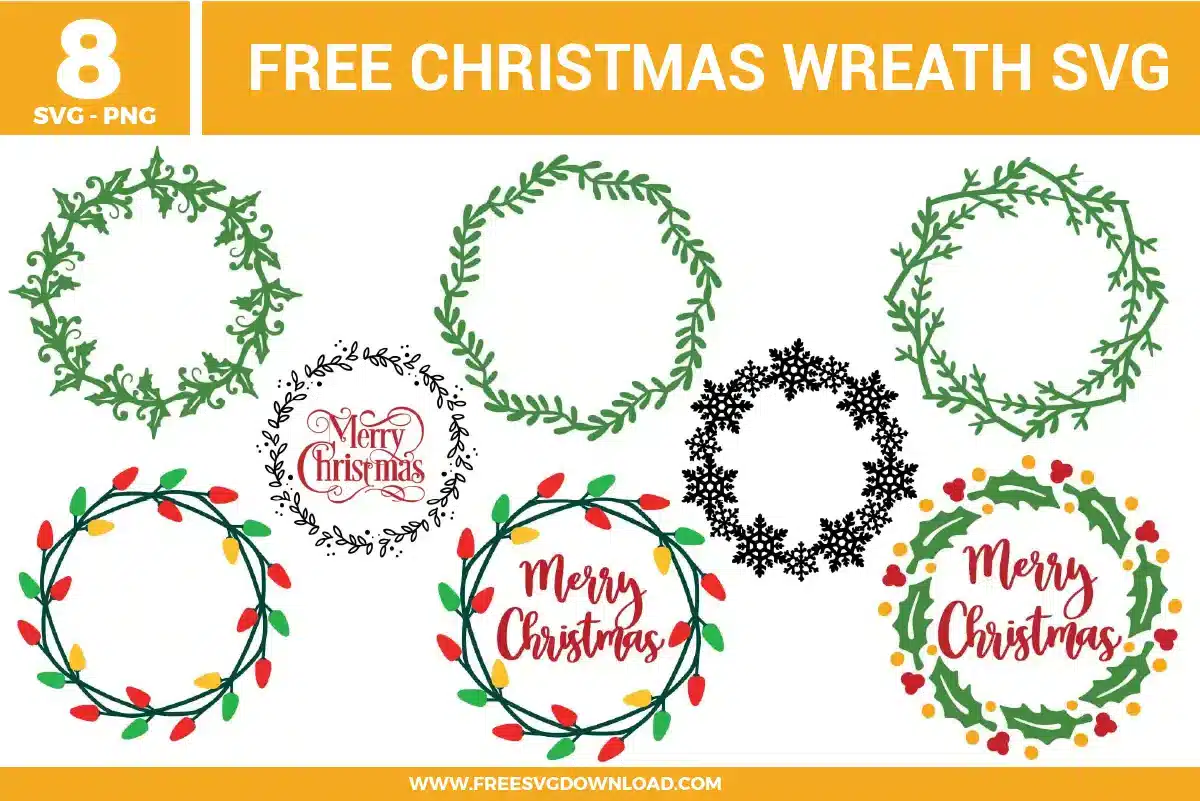 Christmas Wreath Free SVG Files