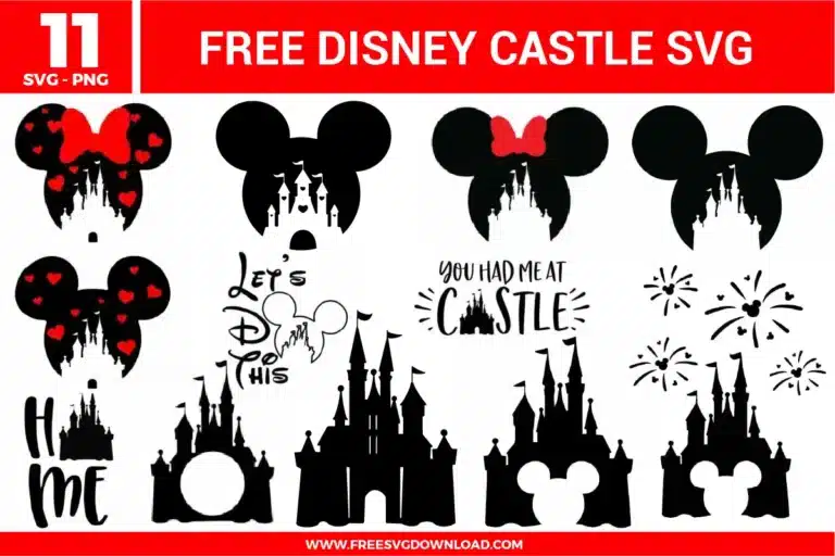 Disney Castle Free SVG Files