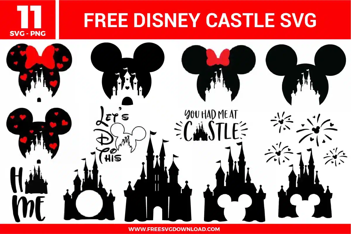 Disney Castle Free SVG Files